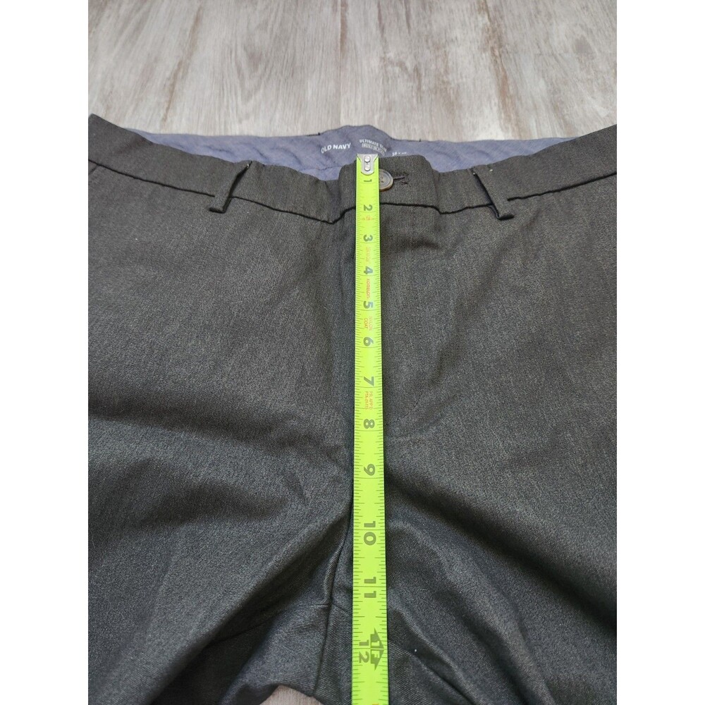 Old Navy Ultimate Slim Built-In Flex Soft Touch Chino Pants Dark Green 38x30 EUC - Picture 7 of 9